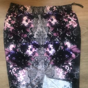 Modamix Patterned Pencil Skirt